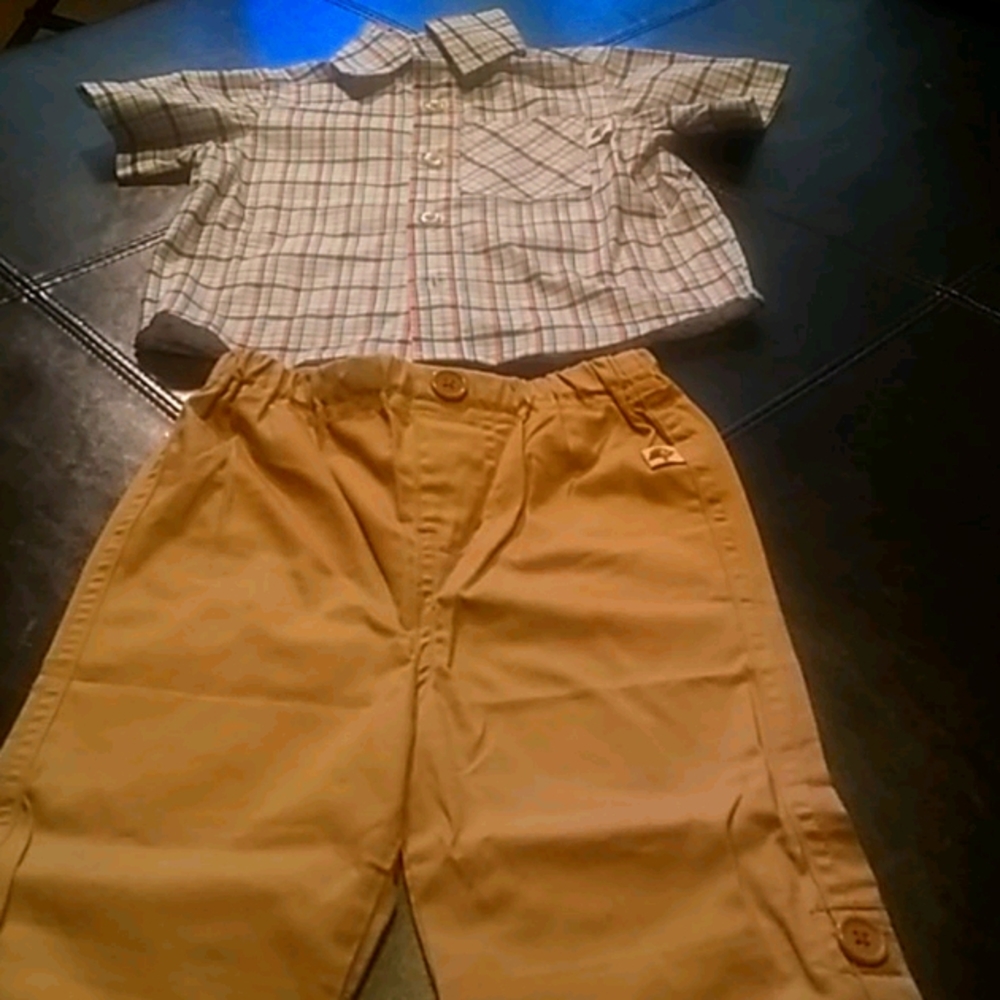 Boys two piece matching pants set